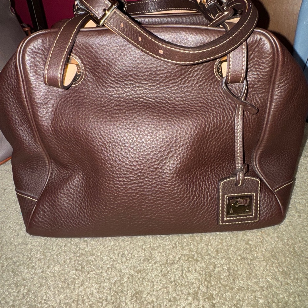 RARE Dooney Zip Zip Grommet Satchel